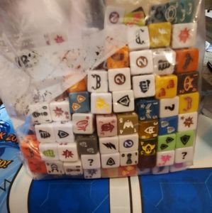 Misc. Dice Masters cards and die